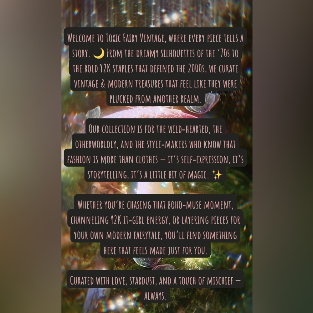 Meet Your Posher 🧚🌙✨ Toxic Fairy Vintage